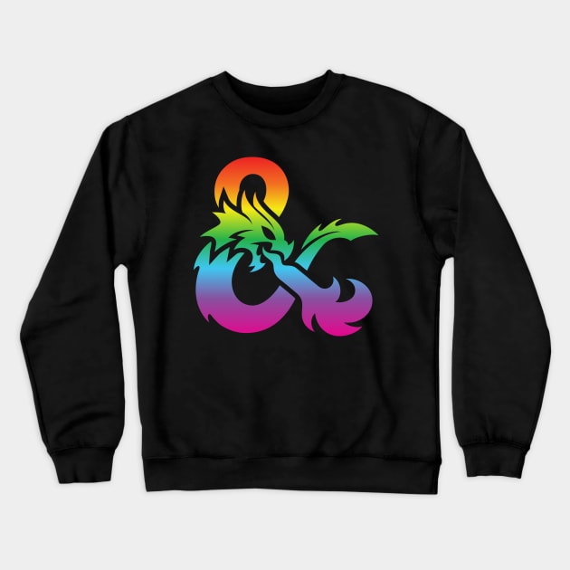 Dnd rainbow Crewneck Sweatshirt by Mollie